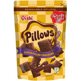 Oishi Pillows Crackers fourrés au chocolat format fête 150 g