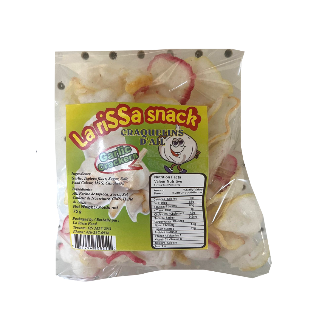 La rissa Snack Garlic Crackers 75g