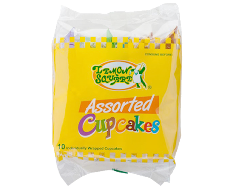 Lemon Square Assorted Cupcakes 10x30g