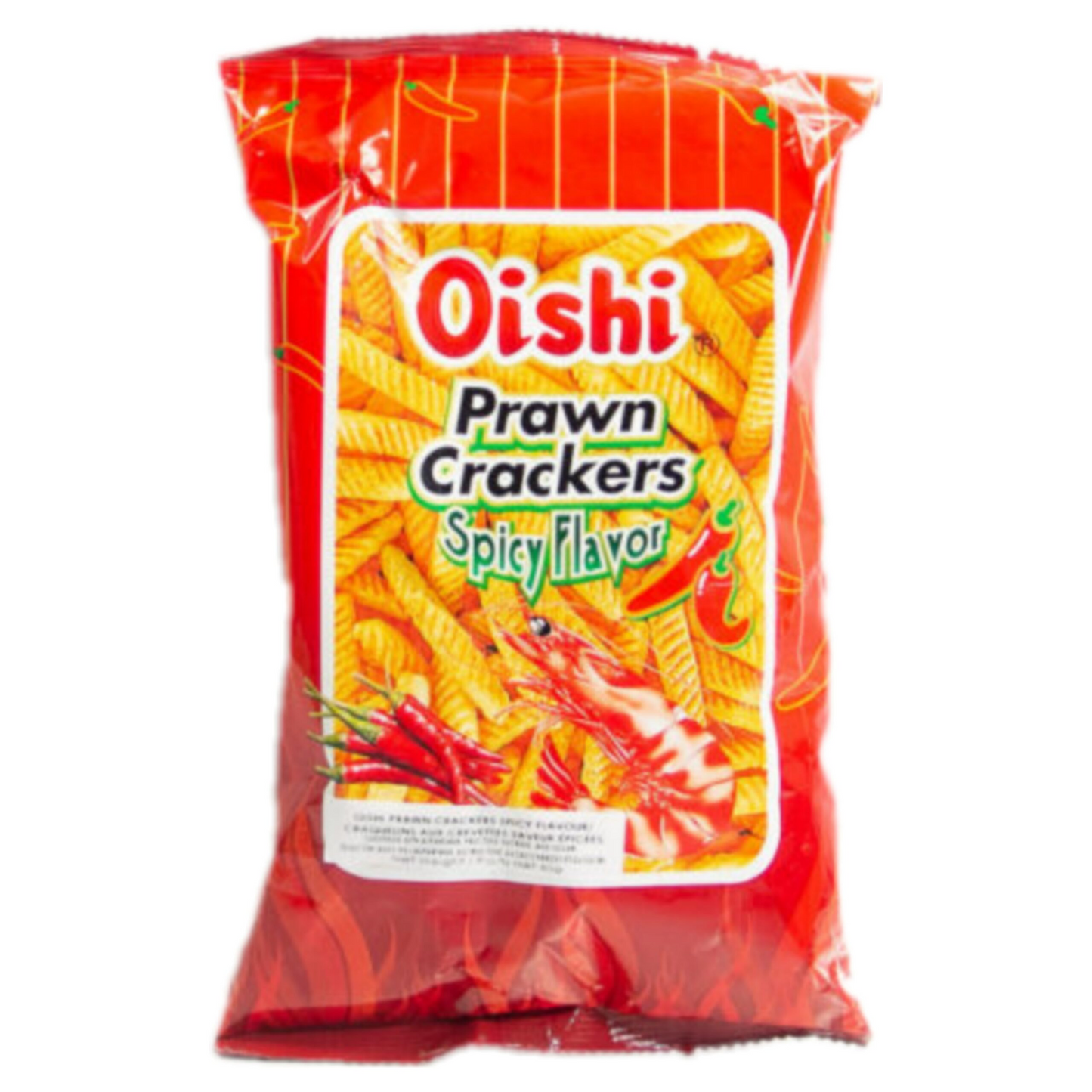 Crackers aux crevettes Oishi épicés 60g