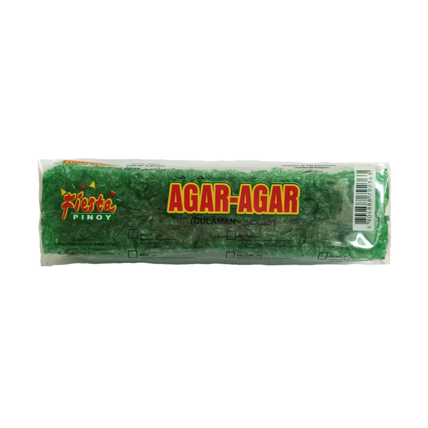 Fiesta Pinoy Agar-Agar Gulaman Green 22g ACHETEZ-EN 2, OBTENEZ-EN 1 GRATUIT