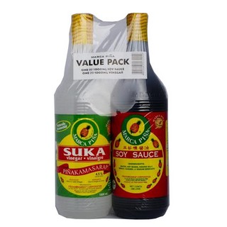 Marca Pina Value Pack Suka and Soy Sauce 1L
