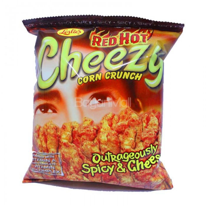 Leslies Cheezy Corn Crunch-Hot 150g