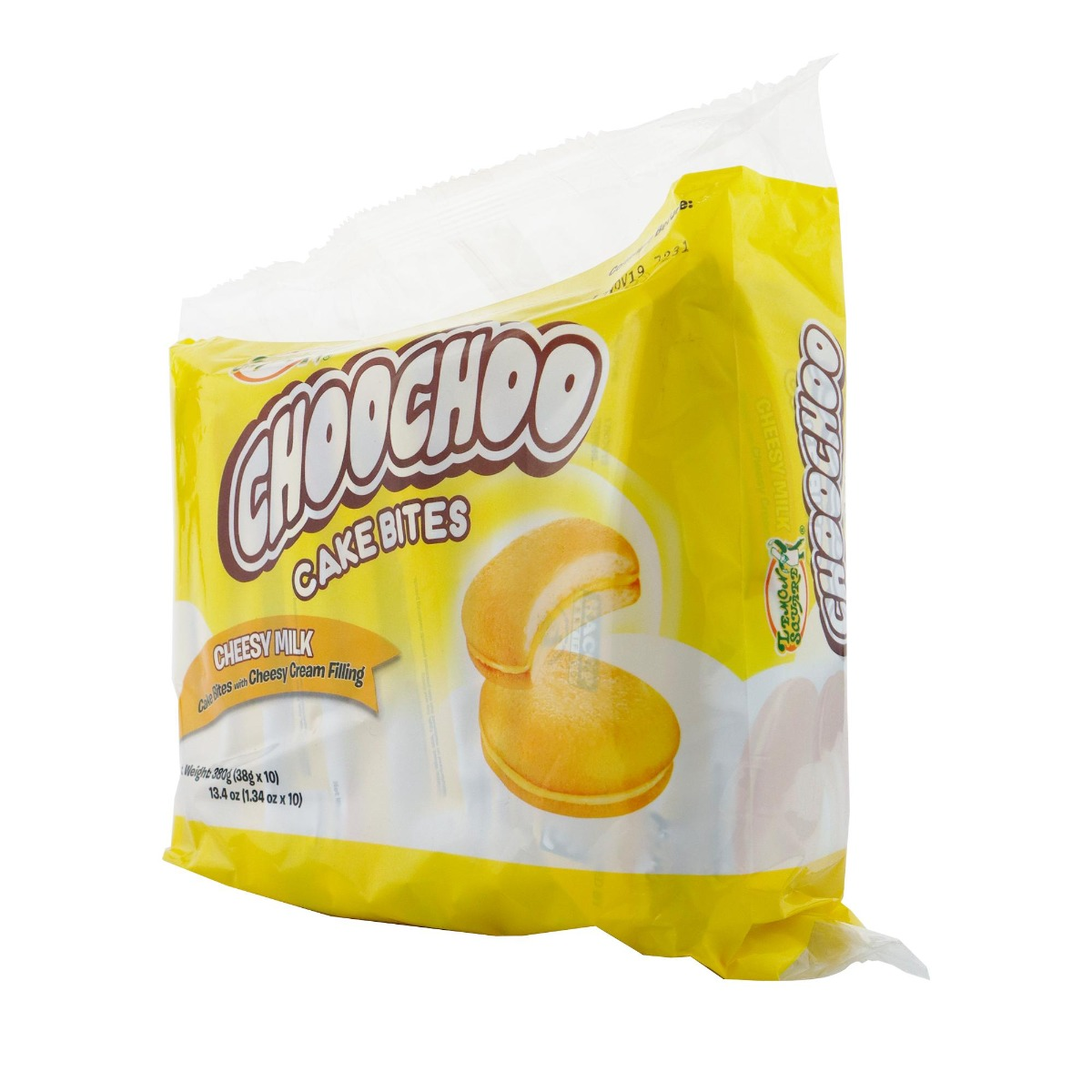 Bouchées de gâteau ChooChoo carrées au citron et lait au fromage 10x38g