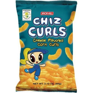 JacknJill Chiz Curls Cheese Flavored 60g