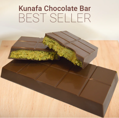 Famous Dubai Chocolate Bar - Kunafa Pistachio Bar