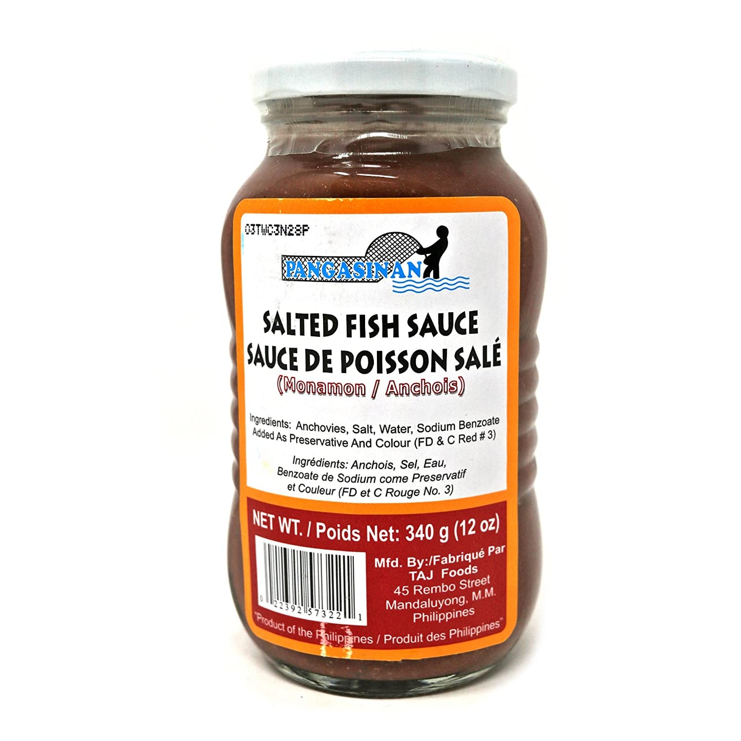 Sauce Poisson Salée Pangasinan Monamon 340g