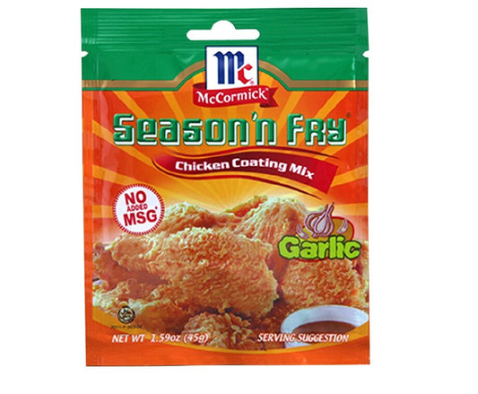 McCormick Season n Fry Mélange d'enrobage de poulet à l'ail 45 g