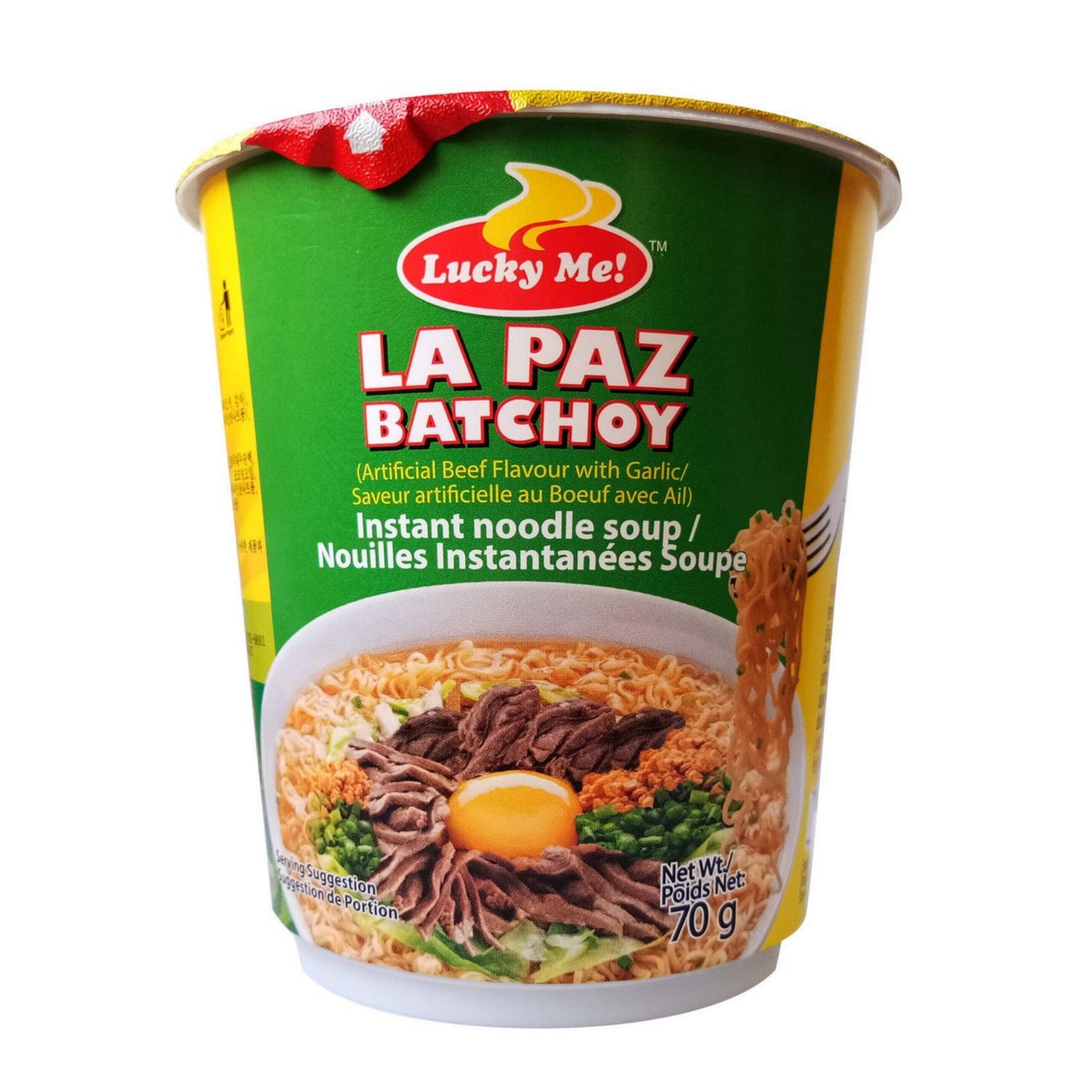 Lucky Me Instant Noodles Soup Cup- La Paz Batchoy 70g