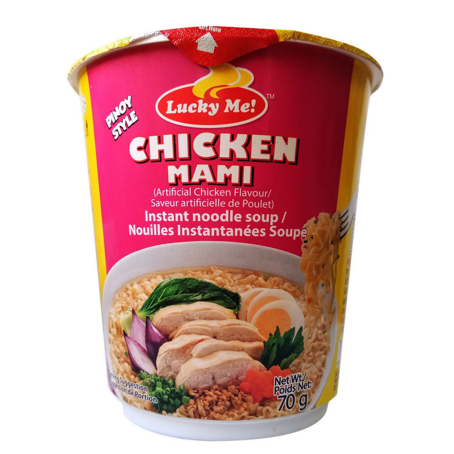 Lucky Me Instant Cup- Chicken Mami Flavour 70g