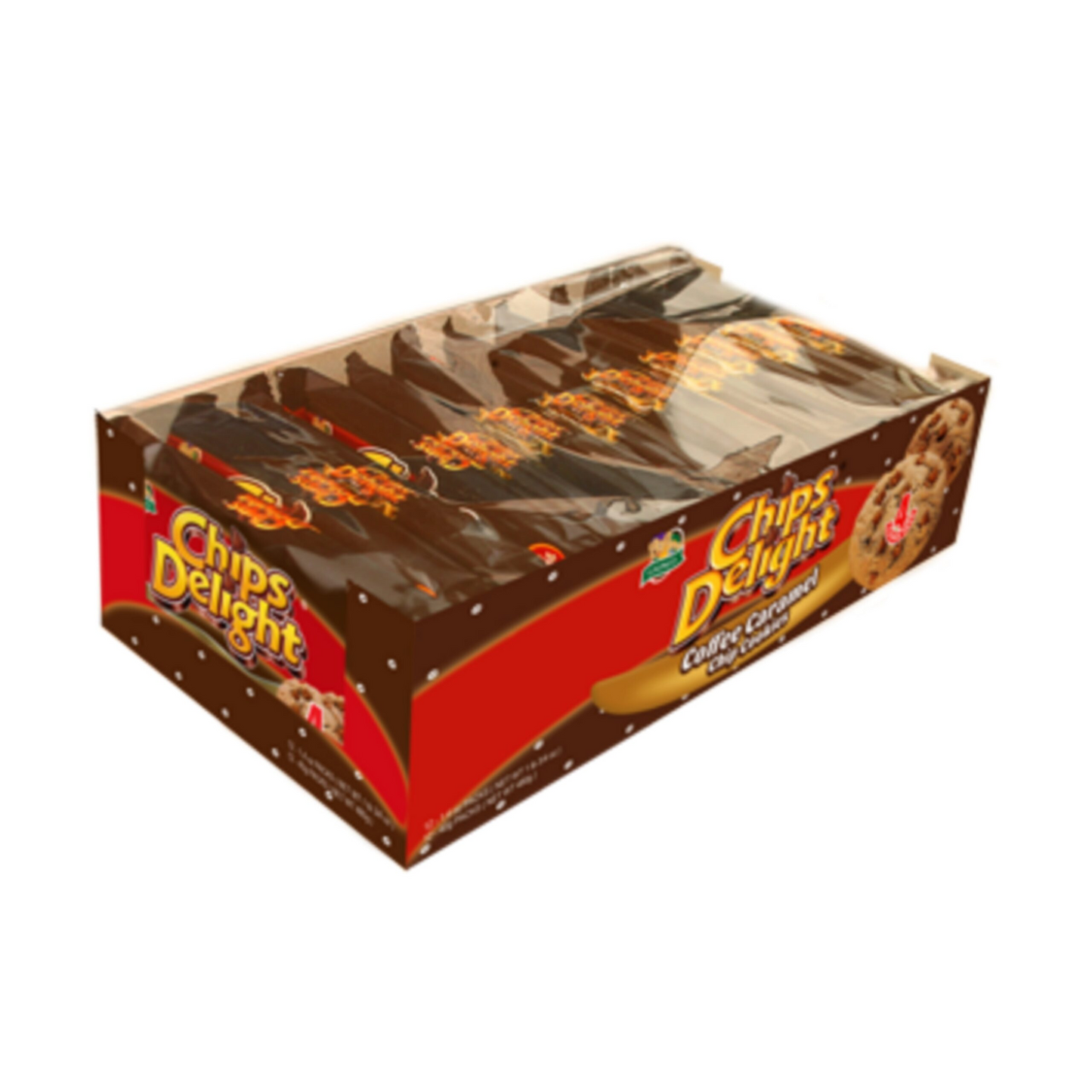 Chips Delight Biscuits aux pépites de café et de caramel 12x40g