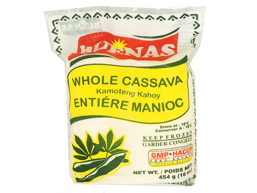 Buenas Whole Peeled Cassava- Kamoteng Kahoy 454g