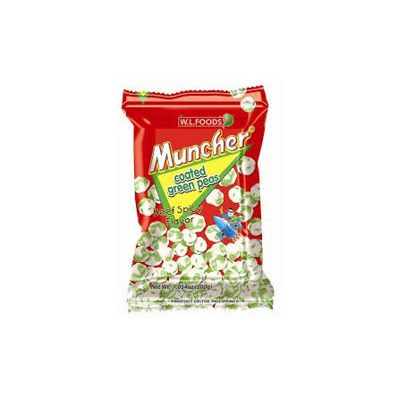 W.L. Muncher Coated Green Peas Beef Spicy Flavor 200g