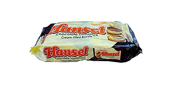 Rebisco Hansel Chocolate Sandwich Cream Filled Biscuits 10x32g