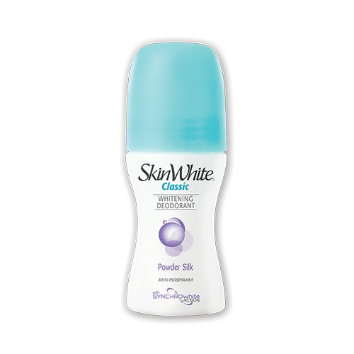 Skin White Whitening Deodorant Roll-On Powder Silk- Blue 40ml