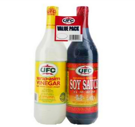 Pack économique de sauce soja et vinaigre UFC