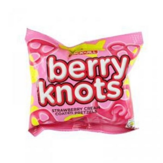 Jack’ N Jill Berry Knots Strawberry Cream Coated Pretzels 30g