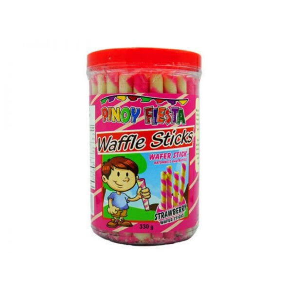 Pinoy Fiesta Wafer Stick Strawberry Flavour 380g