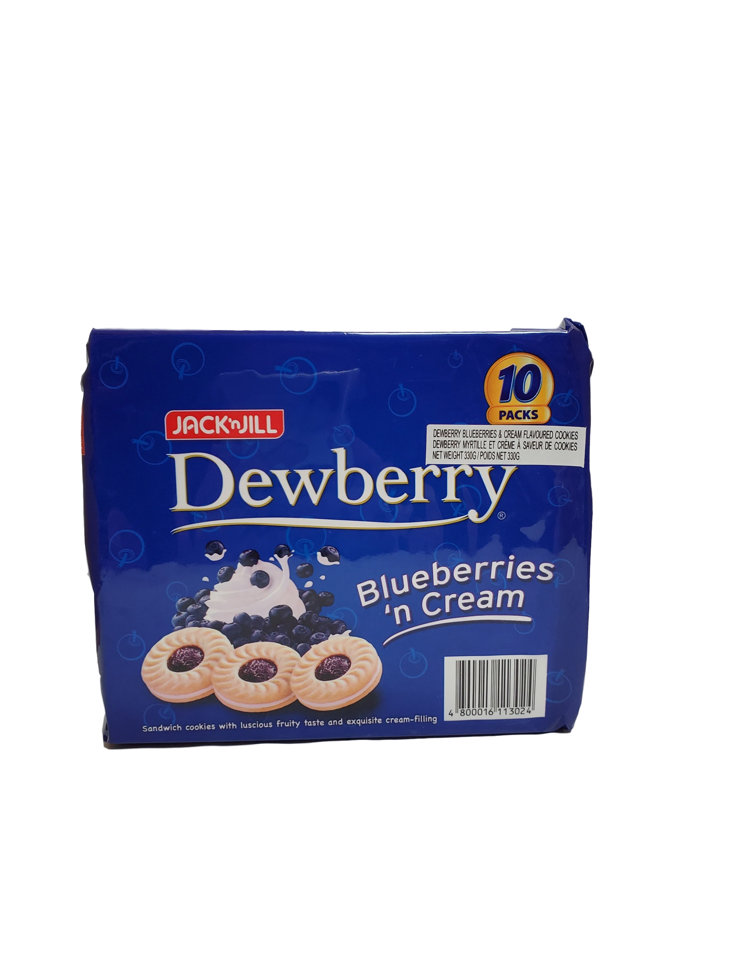 Jack’n Jill Dewberry Blueberries ‘n Cream Cookie 10x33g