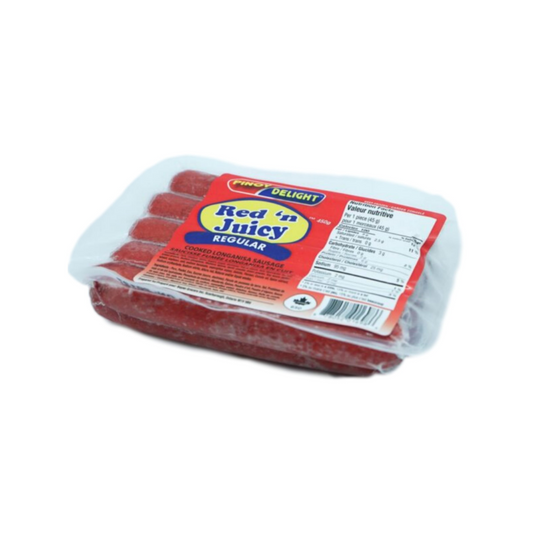 Pinoy Delight Red ‘n Juicy Hotdog Filipino Style- Regular 450g