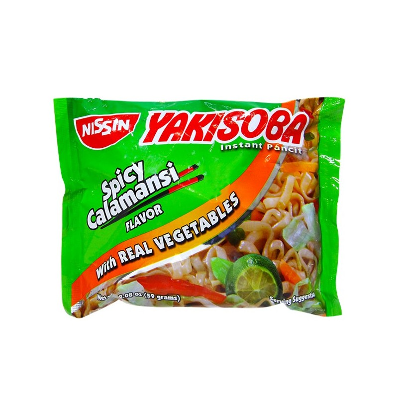 Nissin Yakisoba Instant Noodles Spicy Calamansi 59g