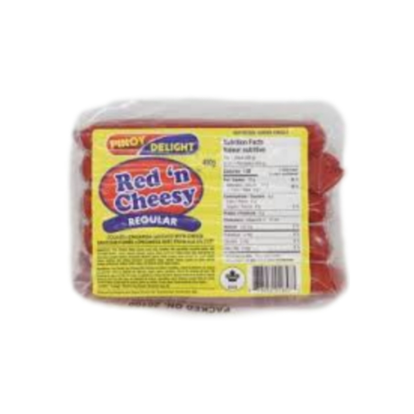 Pinoy Delight Red ‘n Cheesy Hotdog Filipino Style – Regular 450g