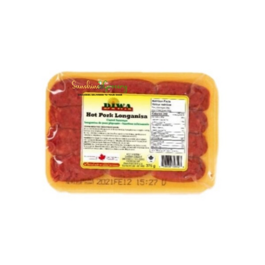 Diwa Pork Longanisa- Hot 375g