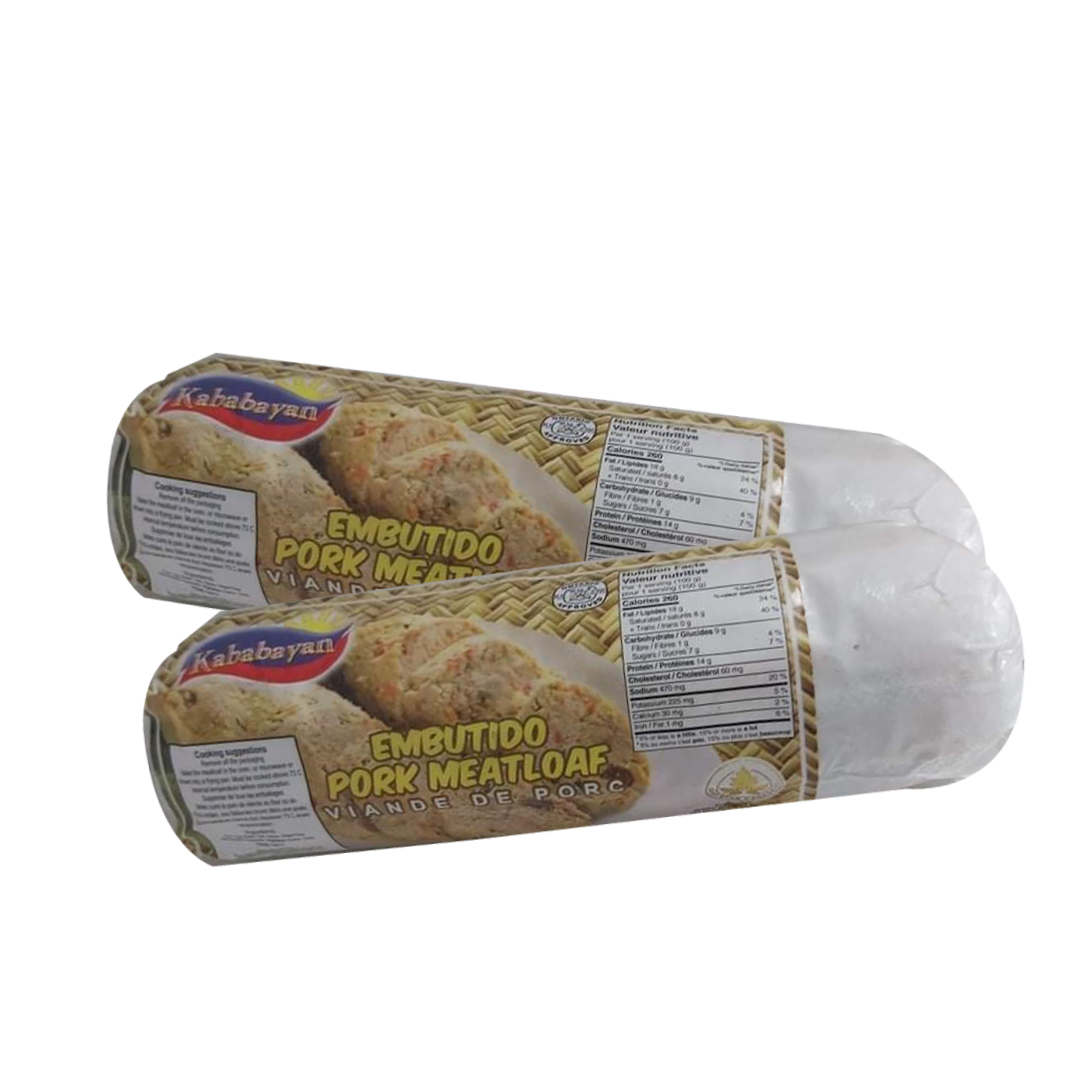 Kababayan Pork Meatloaf Embutido Large 580g