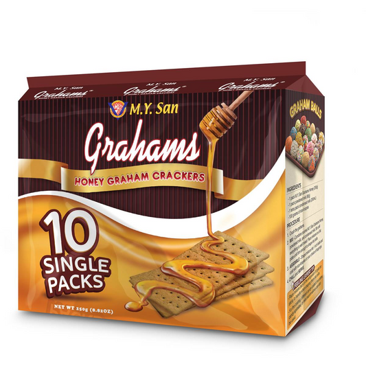 M.Y.San Grahams Honey Crackers 10x25g