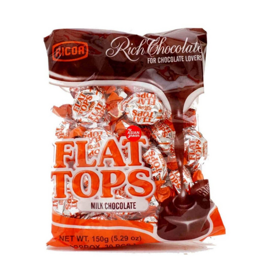 Ricoa Flat Tops Milk Chocolate 150g