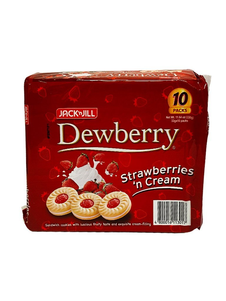 Jack’n Jill Dewberry Strawberries’n cream Cookie 10x33g