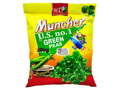 Muncher Green Peas Original Big 200g