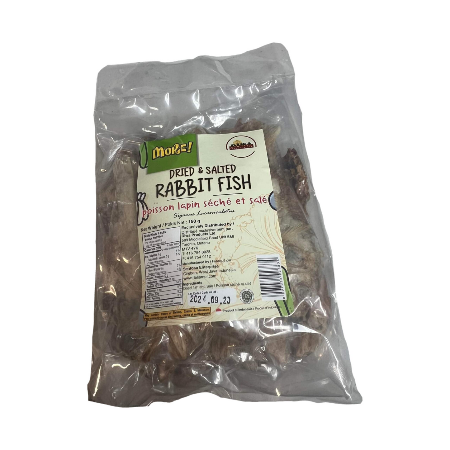 Plus de Poisson Lapin Séché et Salé 150g