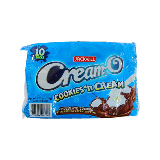 Jack’n Jill Cream-O Cookies n’ Cream Chocolate Cookies 10x27g