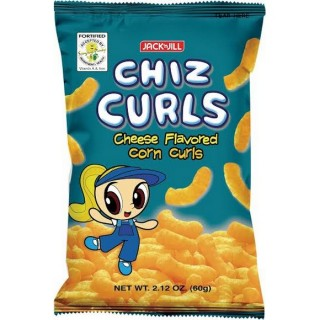 JacknJill Chiz Curls aromatisé au fromage 60g