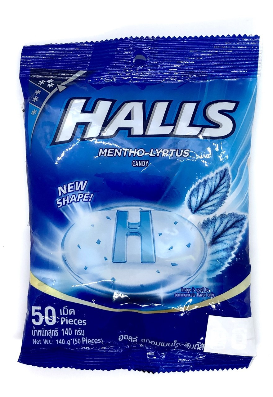 Halls Mentho-Lyptus Candy 140g 50 Pieces