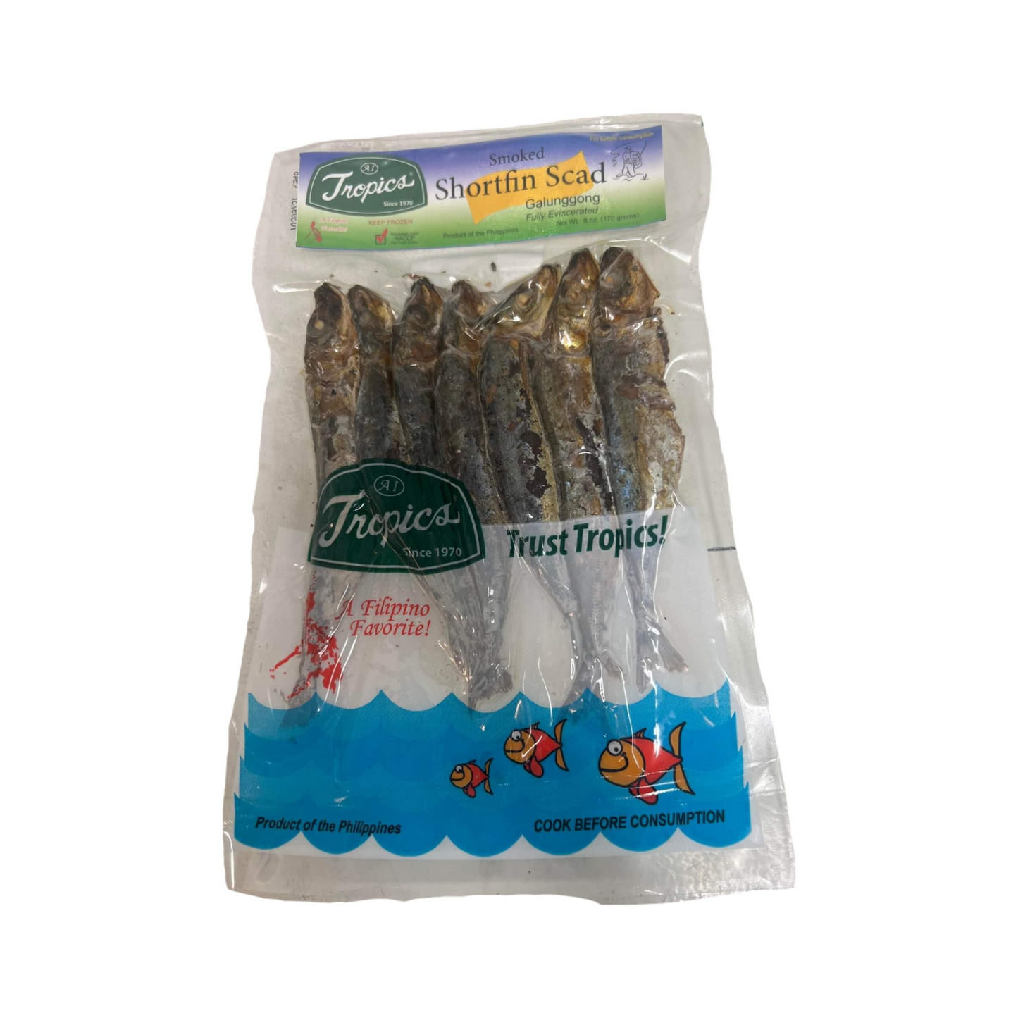 Galungong Scad Shortfin fumé des Tropiques 170g