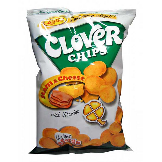 Leslie Clover Chips Jambon et Fromage 145g