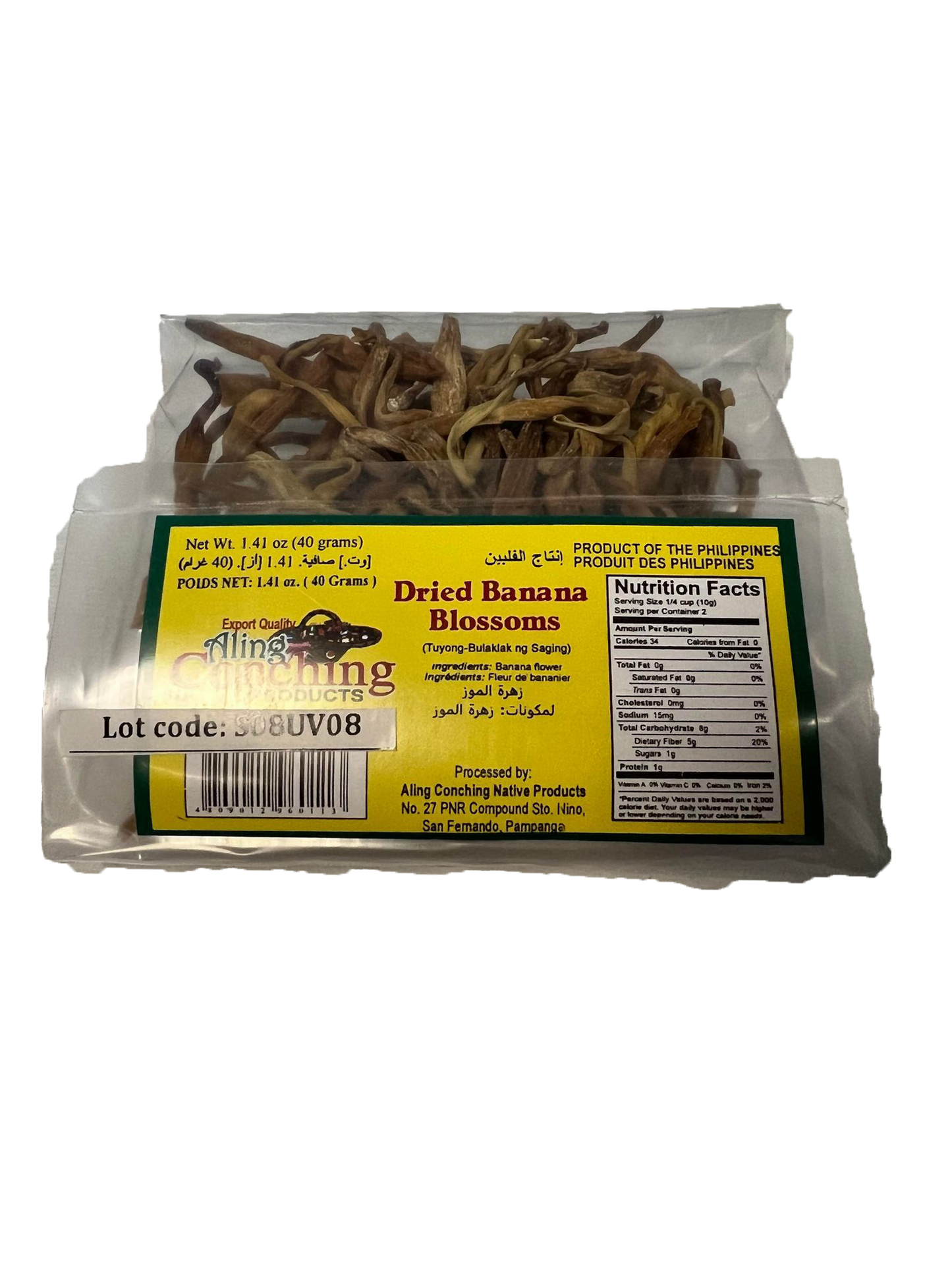 Aling Conching Dried Banana Blossoms 40g