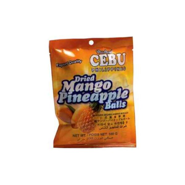 Cebu Dried Mango Pineapple Balls 100g