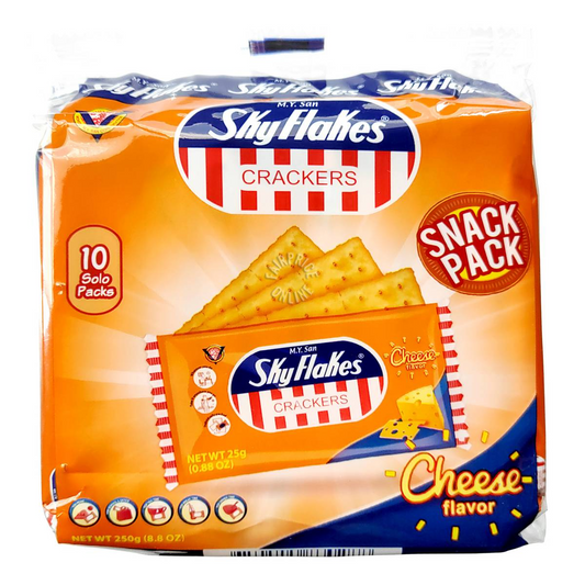 M.Y.San Skyflakes Cheese Crackers 10 Single Pack 250g