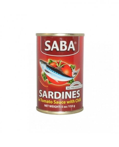 SABA Sardines in Tomato Sauce with Chili 155g